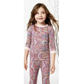 Boho Paisley Stretch Kids' Long Sleeve 2 Piece Pajamas